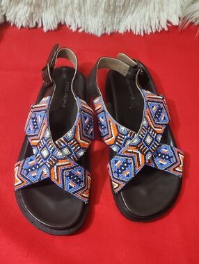 Free People womens Mali Beaded Sandal